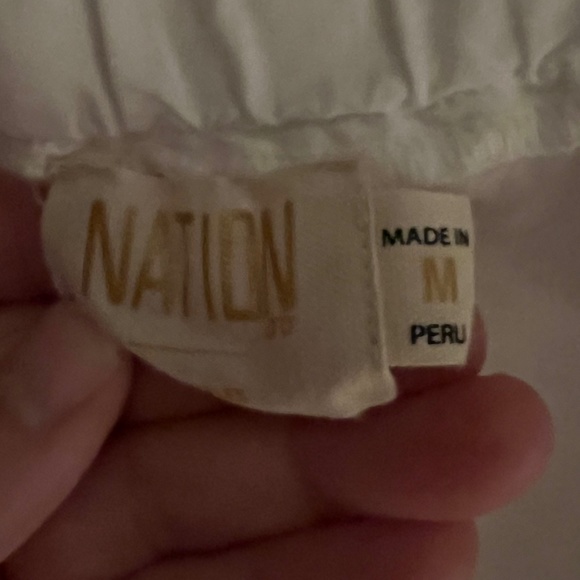 Nation LTD Gabrielle Peplum Cami, Size M, in White - Picture 6 of 10